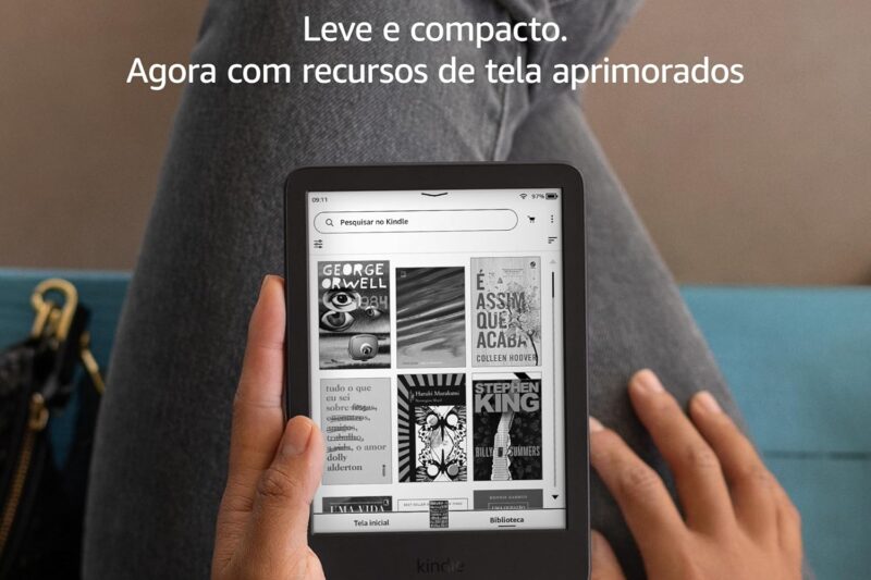 Kindle 16 GB de geração mais recente na cor preta