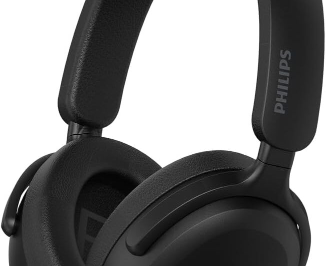 Headphone Philips TAH2300BK Bluetooth over-ear preto